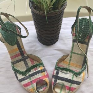 Authentic Burberry Espadrille Wedges